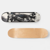 Retro-Futuristic Tech Street Art Skateboard 19 スケートボード (横)