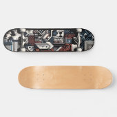Retro-Futuristic Tech Street Art Skateboard 20 スケートボード (横)