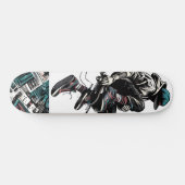 Retro-Futuristic Tech Street Art Skateboard 23 スケートボード (横)