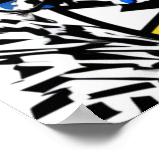 Retro-Gal Poster (pop-art) ポスター (角)