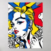 Retro-Gal Poster (pop-art) ポスター (正面)