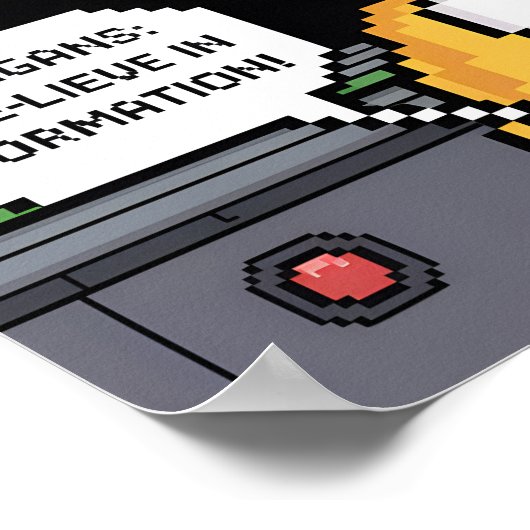 Retro Galaga Galagans Poster ポスター (角)