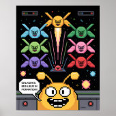 Retro Galaga Galagans Poster ポスター (正面)