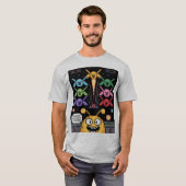 Retro Galaga Galagans T-Shirt - Bee-lieve in Forma Tシャツ (正面フル)