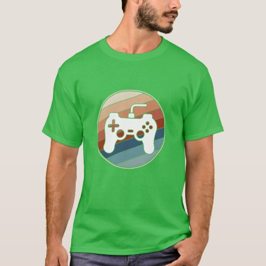 Retro Game Controller friend retro Tシャツ (正面)