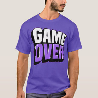 Retro Game Over Glow friend family Tシャツ