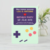 Retro Gamer Birthday Invitation 招待状 (スタンド正面)