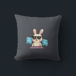Retro Gamer Bunny クッション<br><div class="desc">Sit back, grab your controller, and enjoy some "Comfort Time" with this adorable pixel art bunny! Featuring a retro 8-bit aesthetic and glowing neon gamepads, this design is the perfect loot for gamers who love a mix of cute and cool. Whether you're a pro-streamer or a casual player, this tee...</div>