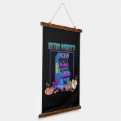  Retro Gamer's Fuel & Fun | 8-Bit Pixel Art Arcade 吊り下げ型タペストリー (傾斜あり)