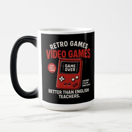  Retro games video games teaching english since  モーフィングマグカップ (左)