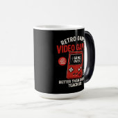  Retro games video games teaching english since  モーフィングマグカップ (正面右)