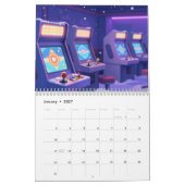 Retro Gaming 2026 Calendar カレンダー (1月 2027)