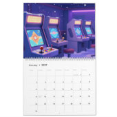 Retro Gaming 2026 Calendar カレンダー (1月 2027)
