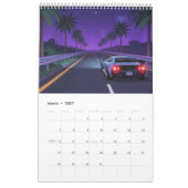 Retro Gaming 2026 Calendar カレンダー (3月 2027)