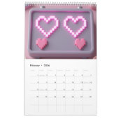 Retro Gaming 2026 Calendar カレンダー (2月 2026)