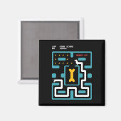 Retro Gaming Console Video Game Dog 80s Arcade  マグネット (正面/裏面)