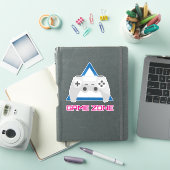Retro Gaming Controller Neon シール (iPadカバー)