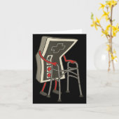 Retro Gaming Controller Old Gamer With Walker Funn カード (黄色い花)