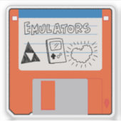 Retro Gaming Emulators Floppy Disk シール (正面)