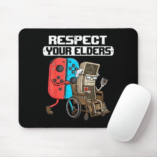 Retro Gaming Funny Gamer Controller 80s Respect Yo マウスパッド (マウス)