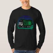 Retro Garbage Truck  Dump Trash Collector Recyclin Tシャツ (正面)