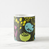 Retro Garden Birds Mug モーフィングマグカップ (中央)