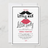 Retro Gender Reveal Baby Shower Invitation 招待状 (正面)