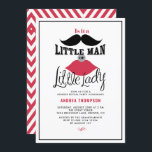 Retro Gender Reveal Baby Shower Invitation 招待状<br><div class="desc">Submittable baby shower invitation featuring retro illustrations. Perfect for gender revel parties.</div>