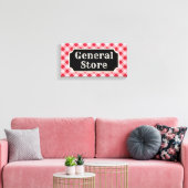 Retro General Store Sign Canvas キャンバスプリント (インサイチュ (リビング))