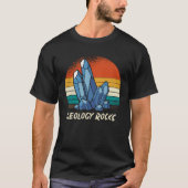 Retro Geology Rocks Tシャツ (正面)