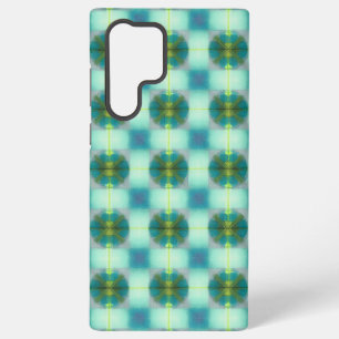Retro Geometric and Square Grid Phone Case Samsung Galaxy S22 Ultraケース