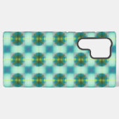 Retro Geometric and Square Grid Phone Case Samsung Galaxyケース (裏面横)