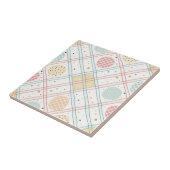 Retro Geometric Circle | Mid-Century Abstract (2) タイル (側面)