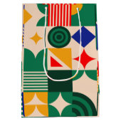 Retro Geometric Gift Bag ミディアムペーパーバッグ (裏面)