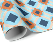 Retro Geometric in Earth Colors ラッピングペーパー (ロールコーナー)