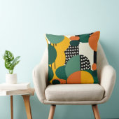 Retro Geometric Memphis Pillow クッション (椅子)