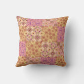 Retro Geometric Patchwork  クッション (裏面)