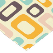 Retro geometric pattern in light beige background ショートテーブルランナー (コーナー)