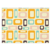 Retro geometric pattern in light beige background テーブルクロス (正面(横))