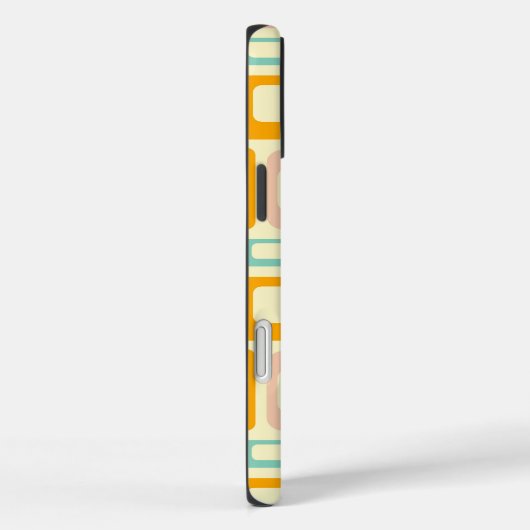 Retro geometric pattern in light beige background Case-Mate iPhoneケース (裏面 / 右)