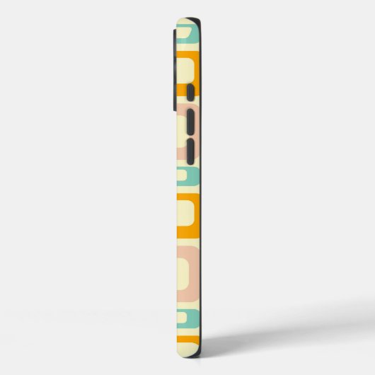Retro geometric pattern in light beige background Case-Mate iPhoneケース (裏面 / 左)