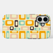 Retro geometric pattern in light beige background Case-Mate iPhoneケース (裏面 (横))