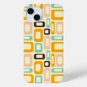 Retro geometric pattern in light beige background Case-Mate iPhoneケース (裏面)