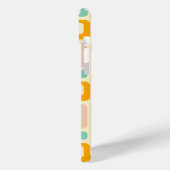Retro geometric pattern in light beige background Case-Mate iPhoneケース (裏面 / 左)