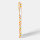 Retro geometric pattern with hexagons and stars Case-Mate iPhoneケース (裏面 / 左)