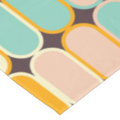 Retro geometric pattern with vertical ovals テーブルクロス (アングル)