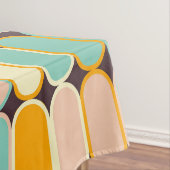 Retro geometric pattern with vertical ovals テーブルクロス (インサイチュ)