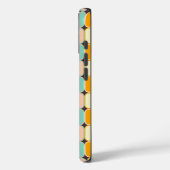 Retro geometric pattern with vertical ovals Case-Mate iPhoneケース (裏面 / 左)