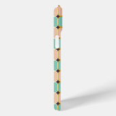 Retro geometric pattern with vertical ovals Case-Mate iPhoneケース (裏面 / 右)