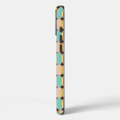 Retro geometric pattern with vertical ovals Case-Mate iPhoneケース (裏面 / 左)